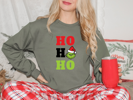 GRINCH HO HO HO-DTF FULL COLOR TRANSFER