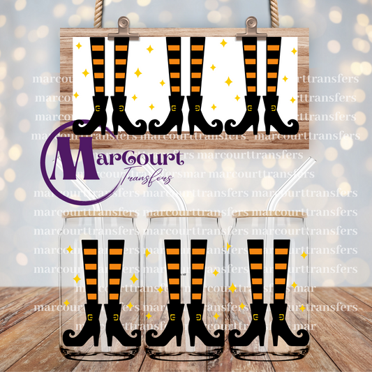 HALLOWEEN WITCH BOOTS-16 0Z-UV DTF CUP WRAP