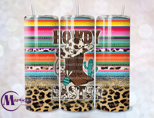 HOWDY EASTER-SKINNY TUMBLER TRANSFER (SUBLIMATION)