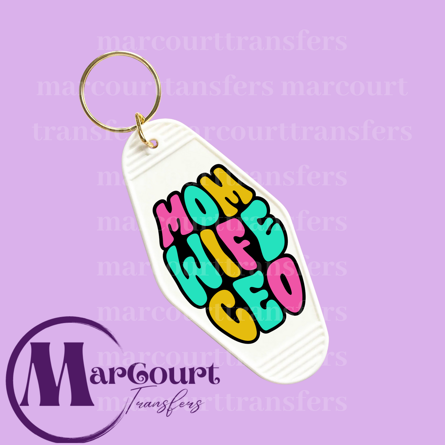 MOM WIFE CEO-KEYCHAIN-DECAL-UV DTF