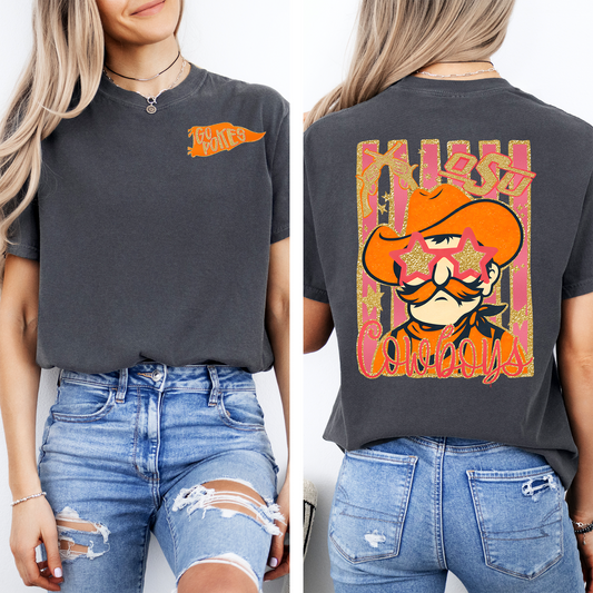 FAUX GLITZ T-SHIRT-OSU COWBOYS