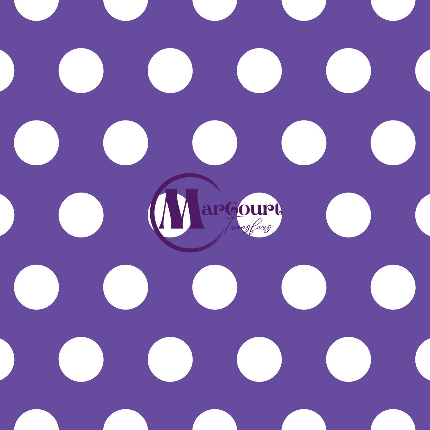 POLKA DOTS-PURPLE AND WHITE-VINYL PATTERN 12 X 12