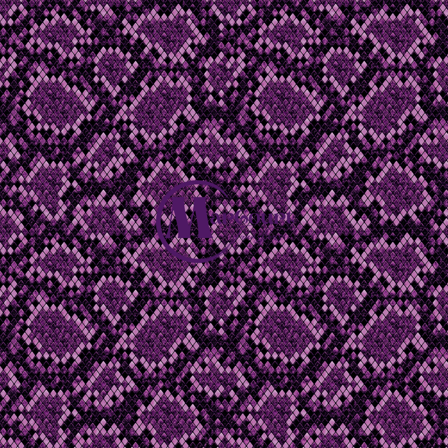 SNAKESKIN-PURPLE-VINYL PATTERN 12 X 12