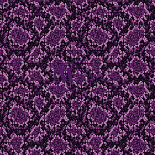 SNAKESKIN-PURPLE-VINYL PATTERN 12 X 12