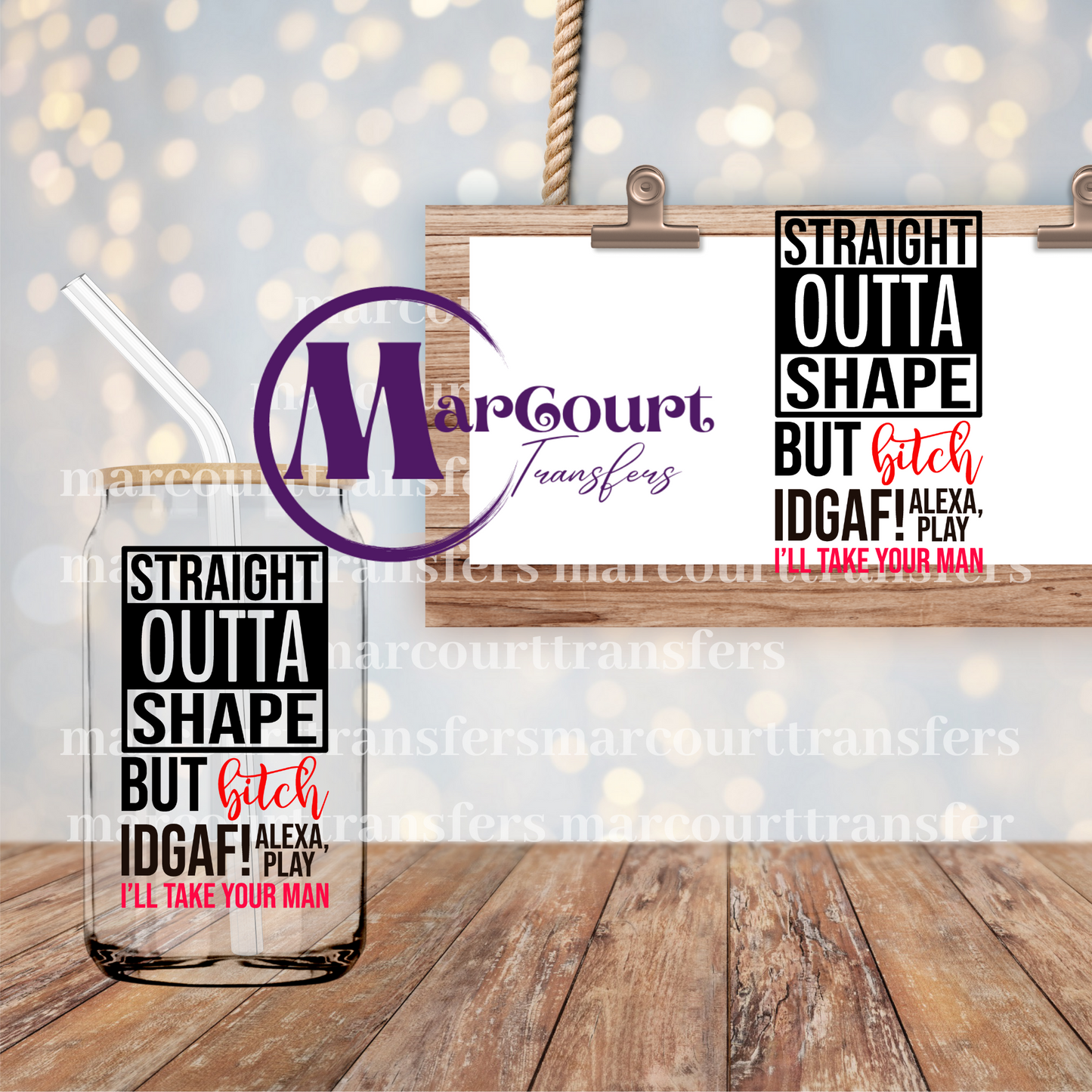 STRAIGHT OUTTA SHAPE-DECAL-UV DTF CUP WRAP