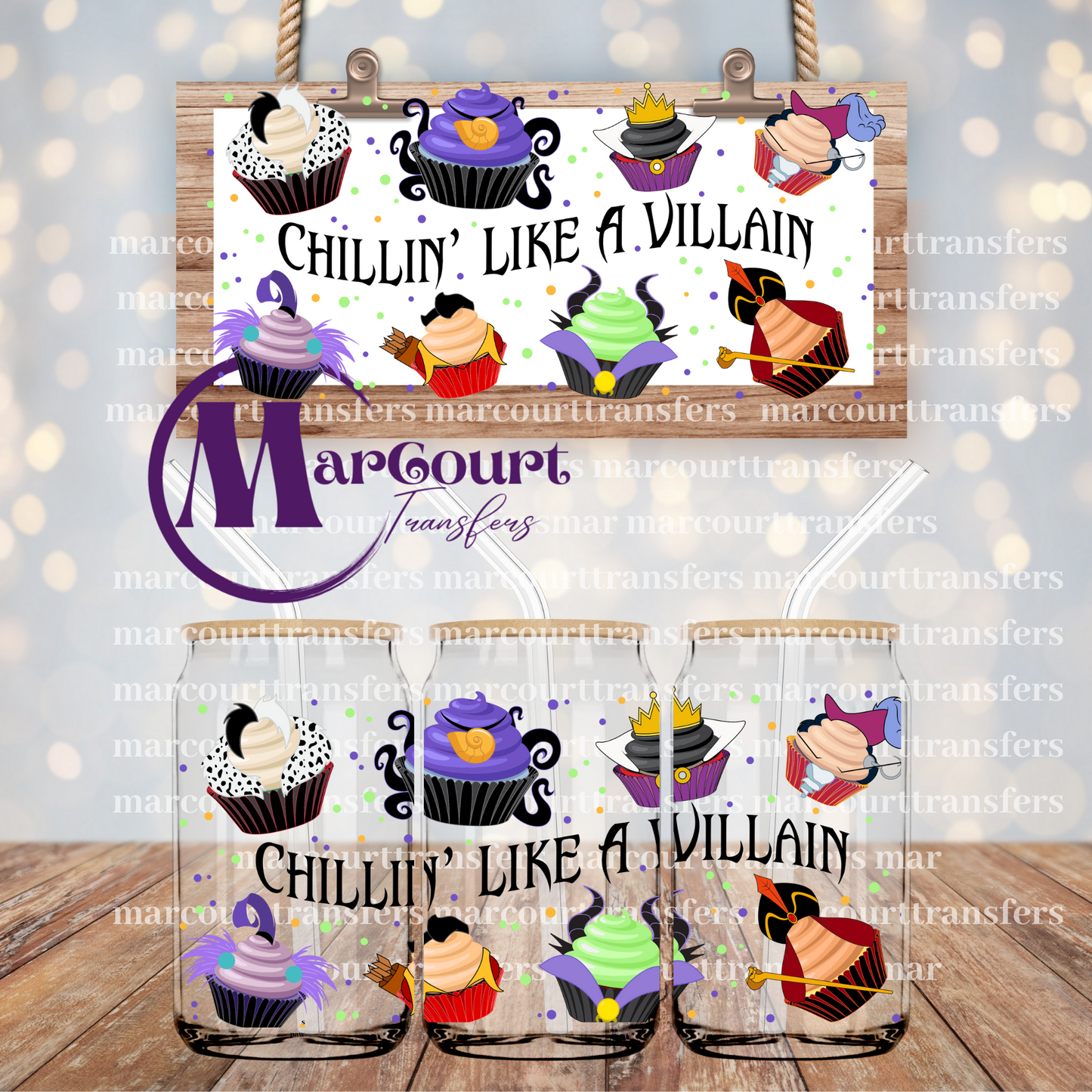 VILLIAN CUPCAKES-16 0Z.-UV DTF CUP WRAP