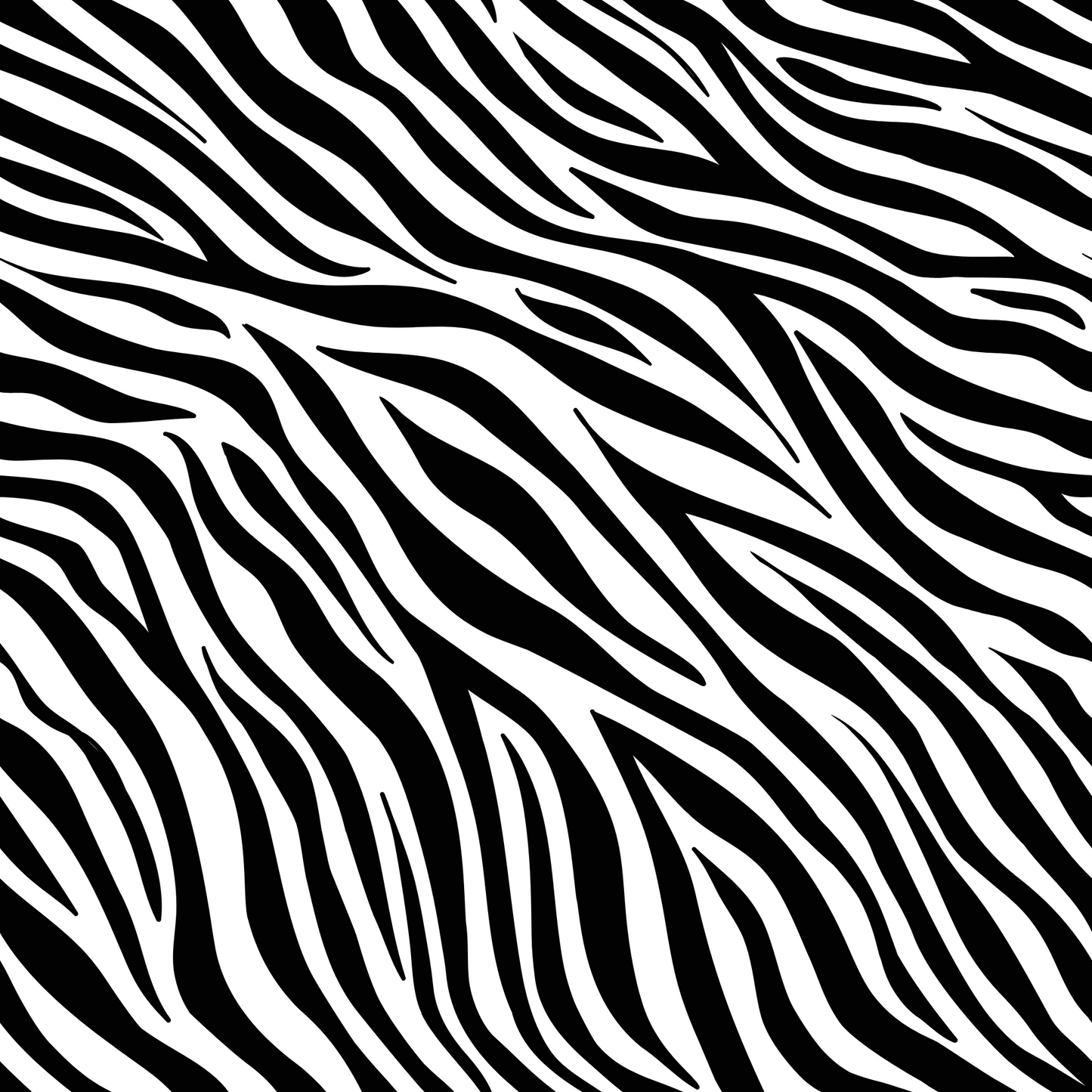 ZEBRA-BLACK AND WHITE1-VINYL PATTERN 12 X 12