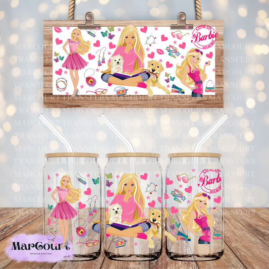 BARBIE -16 0Z-UV DTF CUP WRAP