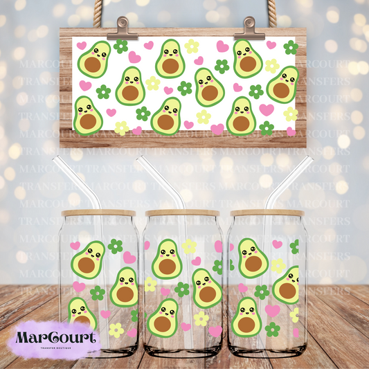 CUTE AVOCADOS-16 0Z-UV DTF CUP WRAP