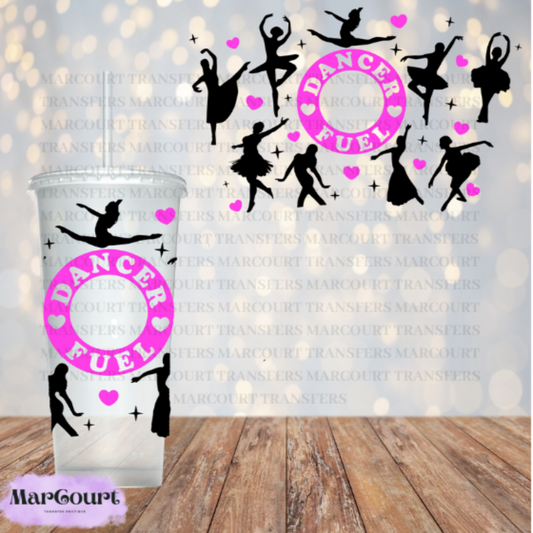 DANCER FUEL-24 0Z VENTI COLD CUP -UV DTF CUP WRAP *rts