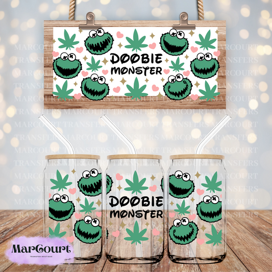 DOOBIE MONSTER -16 0Z-UV DTF CUP WRAP