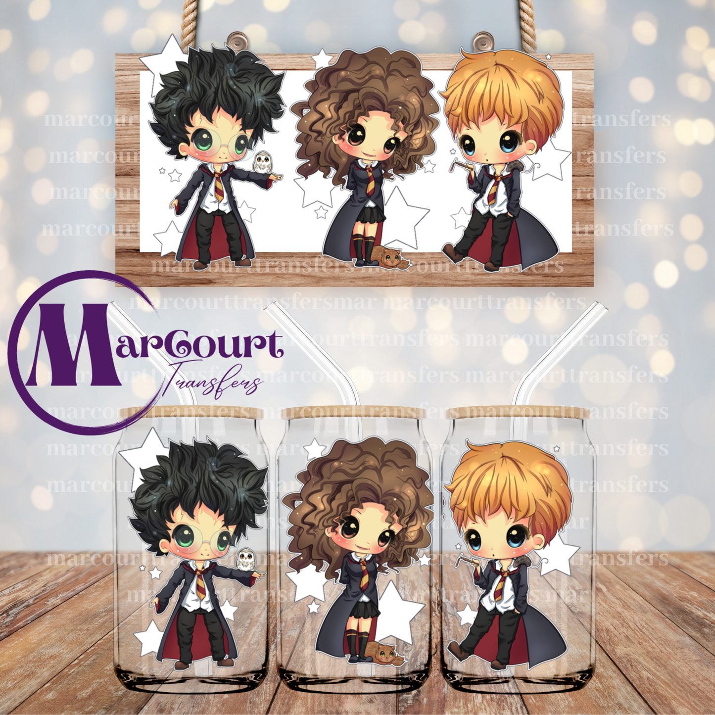 HARRY POTTER ANIME-16 0Z.-UV DTF CUP WRAP