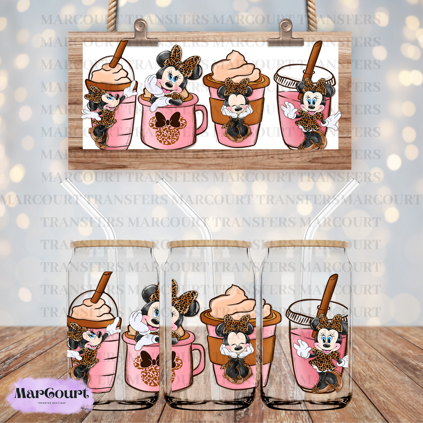 MINNIE SAFARI-16 0Z-UV DTF CUP WRAP *rts