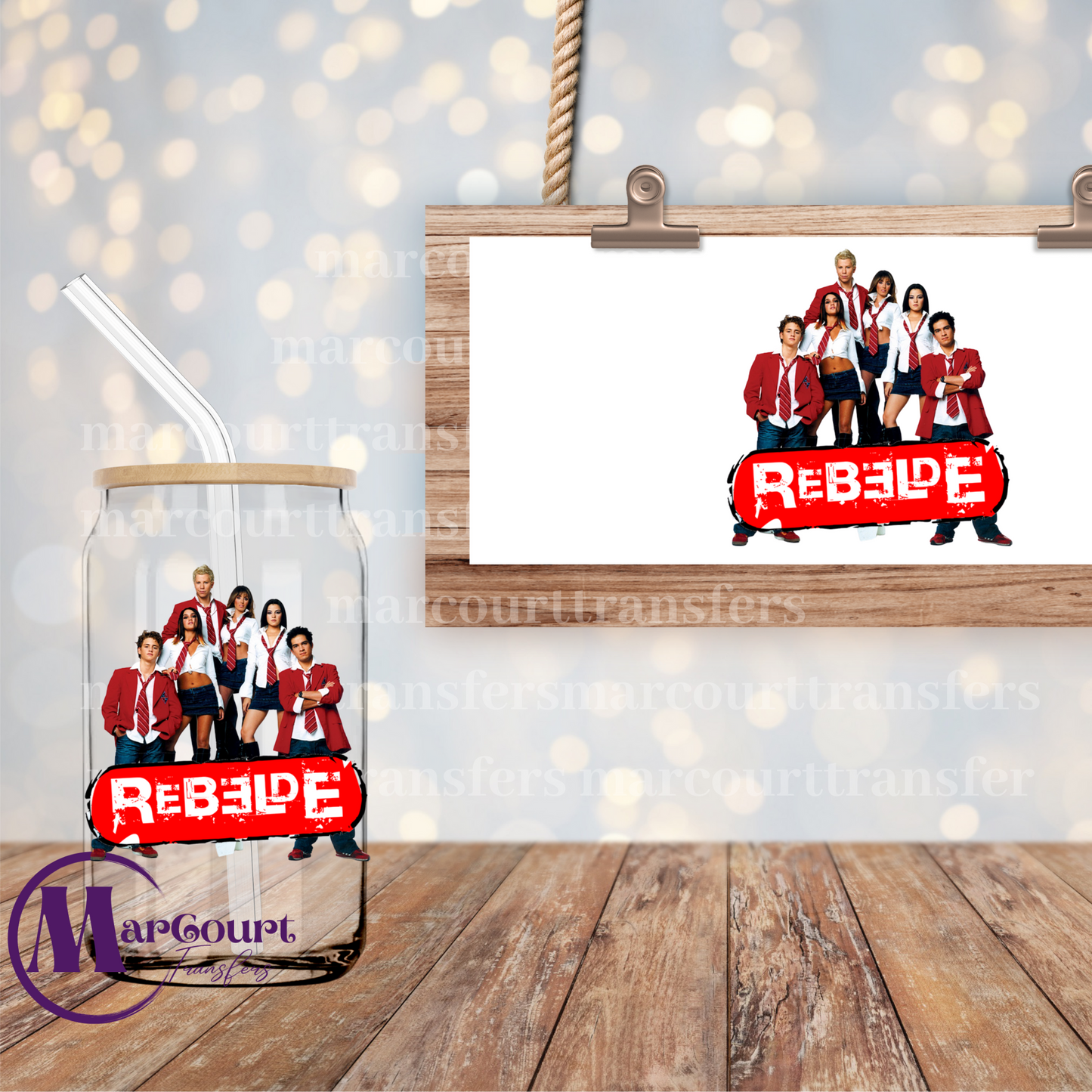 REBELDE GROUP- DECAL-UV DTF CUP WRAP