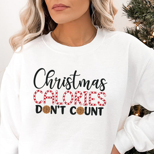 Christmas Calories Don't Count Full Color Transfer