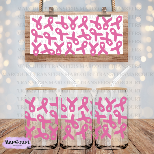 CANCER AWARENESS RIBBON-16 OZ-UV DTF CUP WRAP *RTS