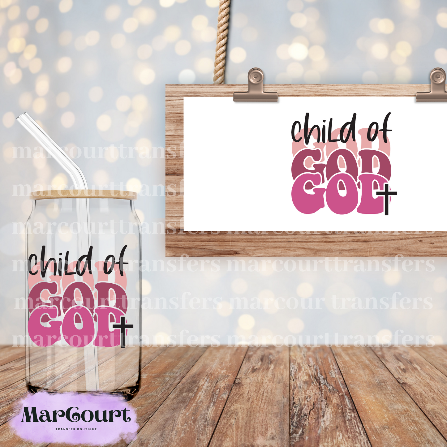 CHILD OF GOD- DECAL-UV DTF CUP WRAP