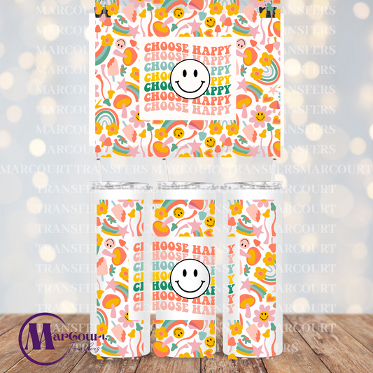CHOOSE HAPPY-20 0Z.-UV DTF CUP WRAP