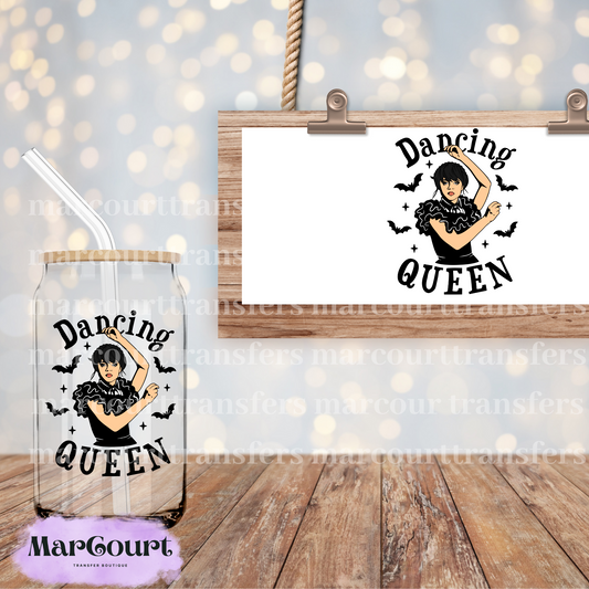 WEDNESDAY DANCING QUEEN- DECAL.-UV DTF CUP WRAP