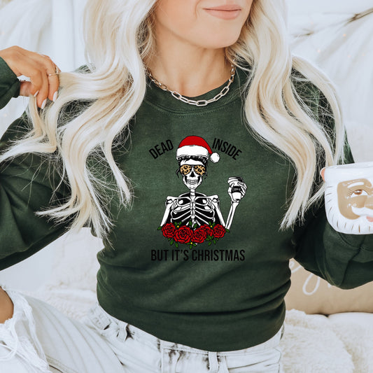 Dead Inside but It's Christmas Full Color Transfer