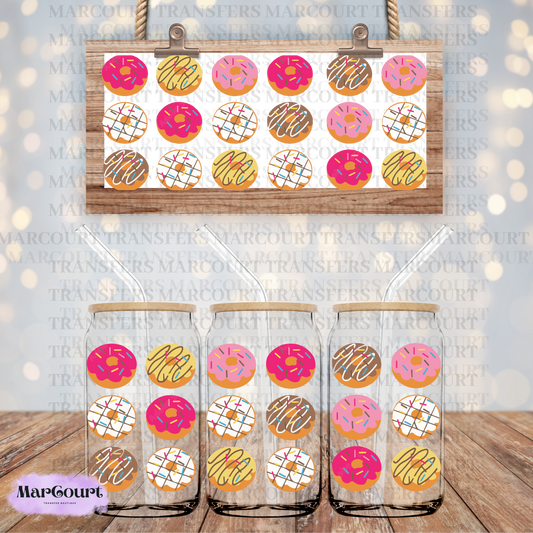 DONUTS-16 0Z-UV DTF CUP WRAP *RTS