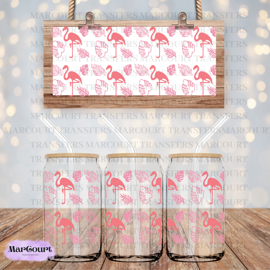 FLAMINGOS-16 OZ-UV DTF CUP WRAP *RTS