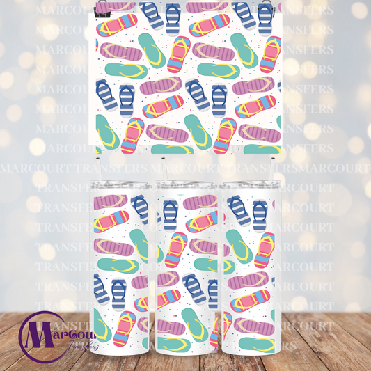 FLIP FLOPS -20 0Z-UV DTF CUP WRAP