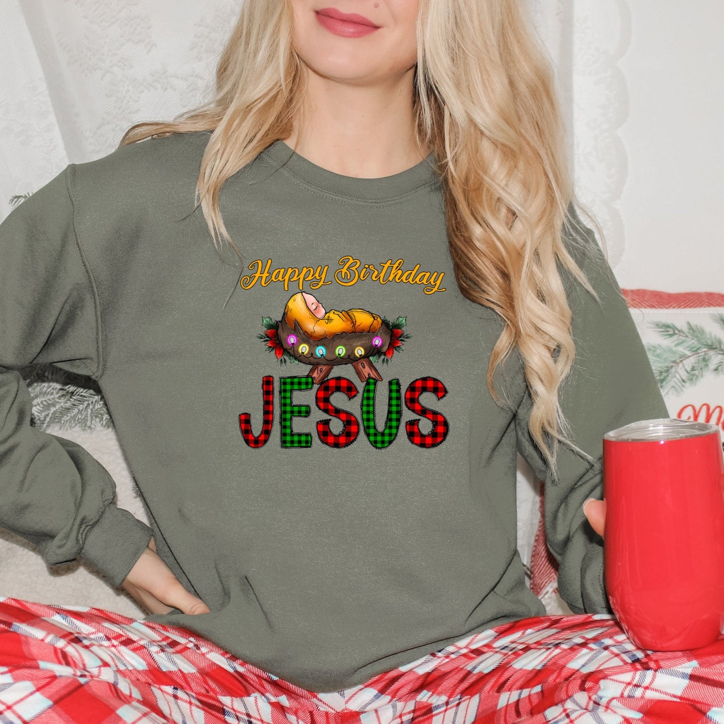 Happy Birthday Jesus Full Color Transfer