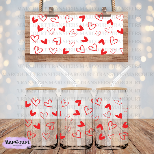 HEARTS-16 0Z-UV DTF CUP WRAP *RTS