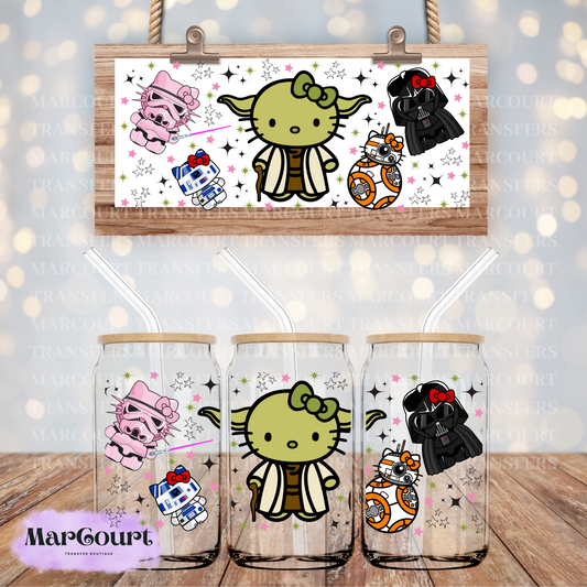 KITTY STAR WARS-16 0Z-UV DTF CUP WRAP