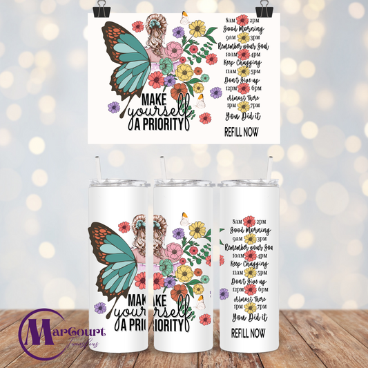 MAKE YOURSELF A PRIORITY-20 0Z-UV DTF CUP WRAP