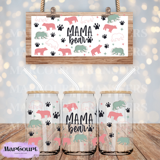 MAMA BEAR-16 0Z-UV DTF CUP WRAP