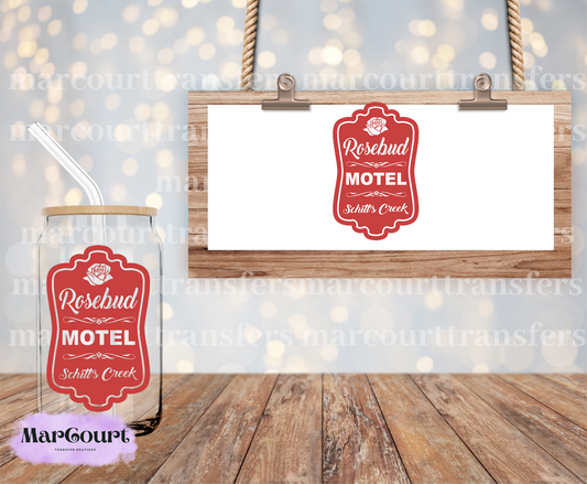 ROSEBUD MOTEL - SCHITTS CREEK- DECAL-UV DTF CUP WRAP