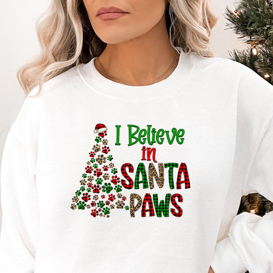 I Believe In Santa Paws Full Color Transfer