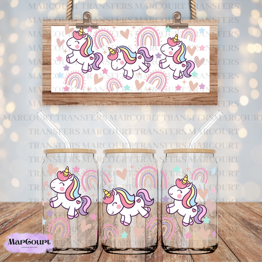 UNICORNS-16 OZ-UV DTF CUP WRAPS *RTS