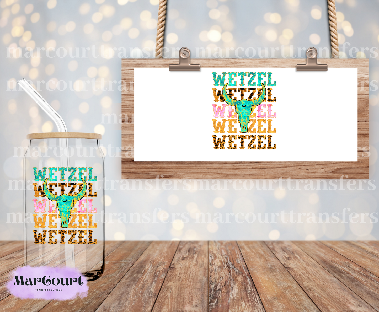 WETZEL- DECAL-UV DTF CUP WRAP